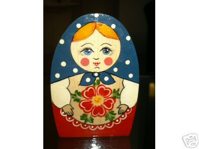 PJ05. Matreshka Style Russian Pen Holder 4.5