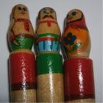 PJ09C-2. Brest Matryoshka Pens 6.5” 3pc