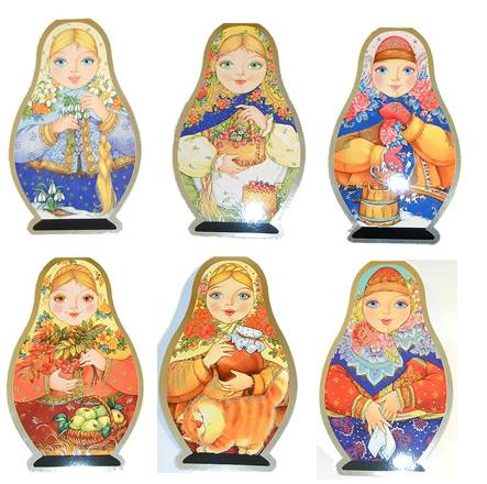 PJ10. Matryoshka Greeting Cards