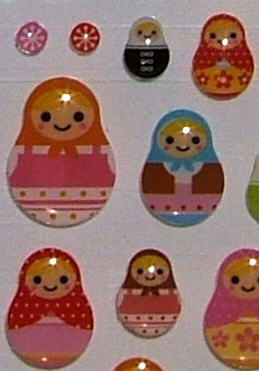 PJ17-2. Mind Wave “Smile of Matryoshka” Stickers