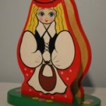 PJ40. Blonde haired girl Napkin Holder