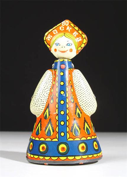 PK01B. Vintage Matryoshka Tin Toy 6"