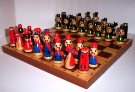 PK12. Ukrainian Chess Set - Made in USSR
