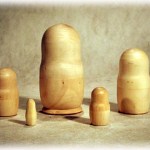 TA02. Unpainted Blank Doll 5pc./6" 
