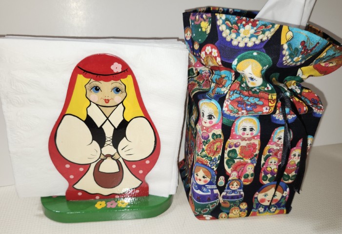 Shelf-X2. Napkins and Kleenex holders